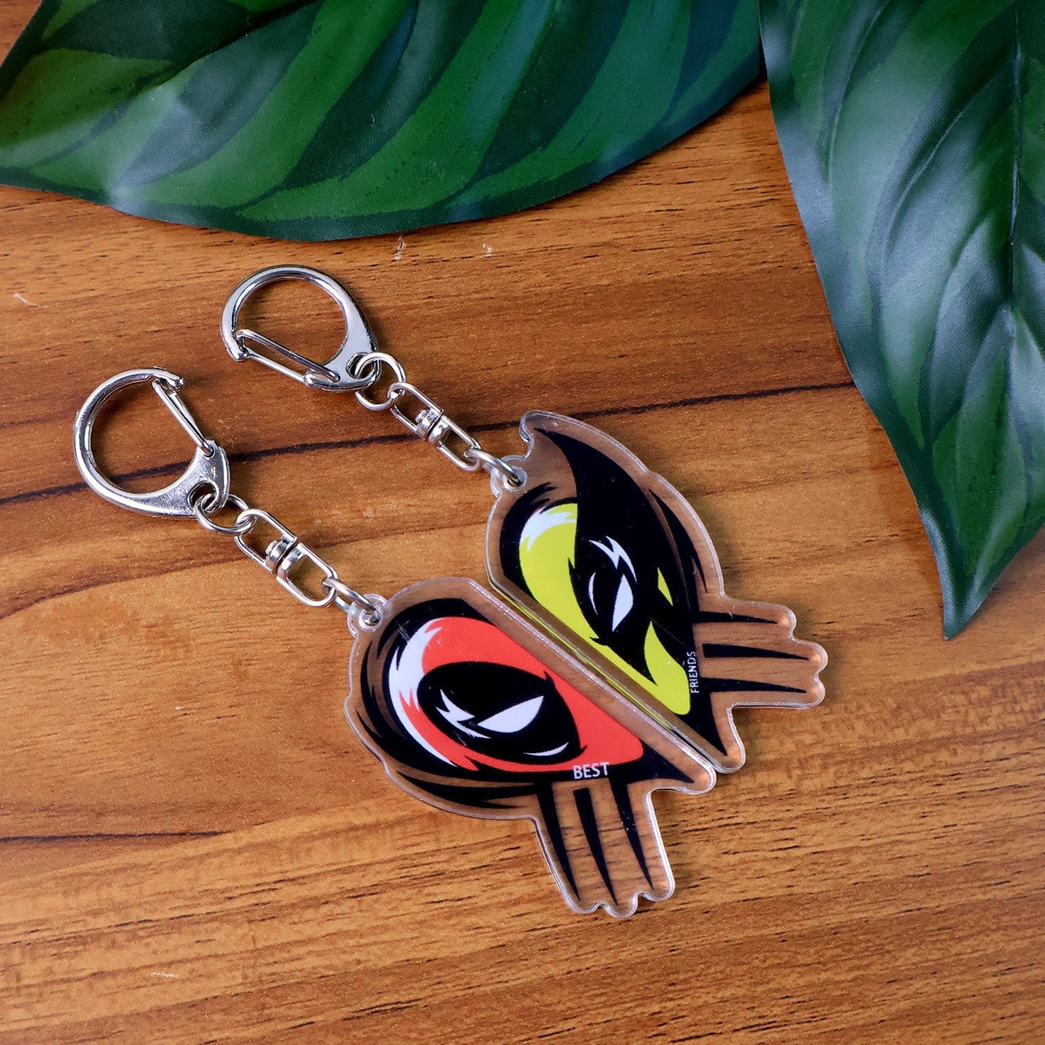 2-in-1 Best Friends Matching Acrylic Breakable Keychain 2-in-1 Best Friends Matching Acrylic Breakable Keychain